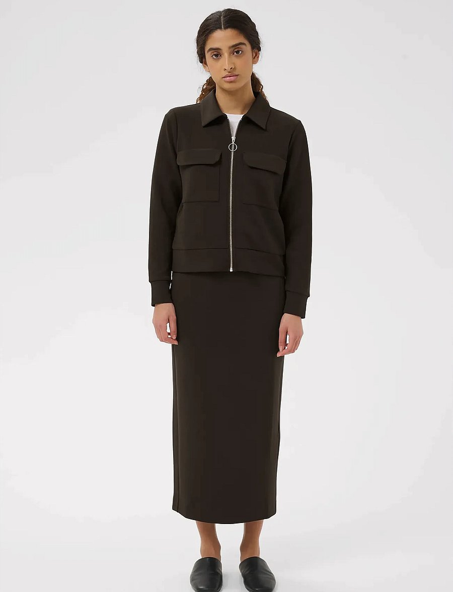 InWear - AidaIW Skirt - midi-röcke - chocolate brown - 3