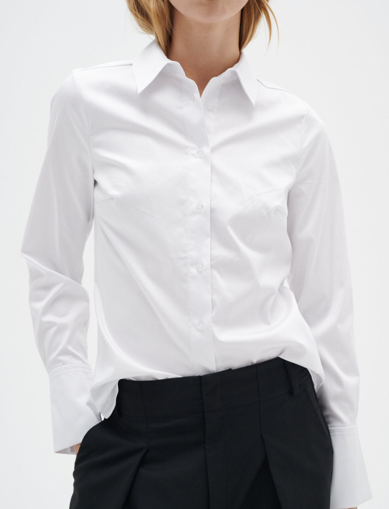 InWear - CallyIW Shirt - long-sleeved shirts - pure white - 1