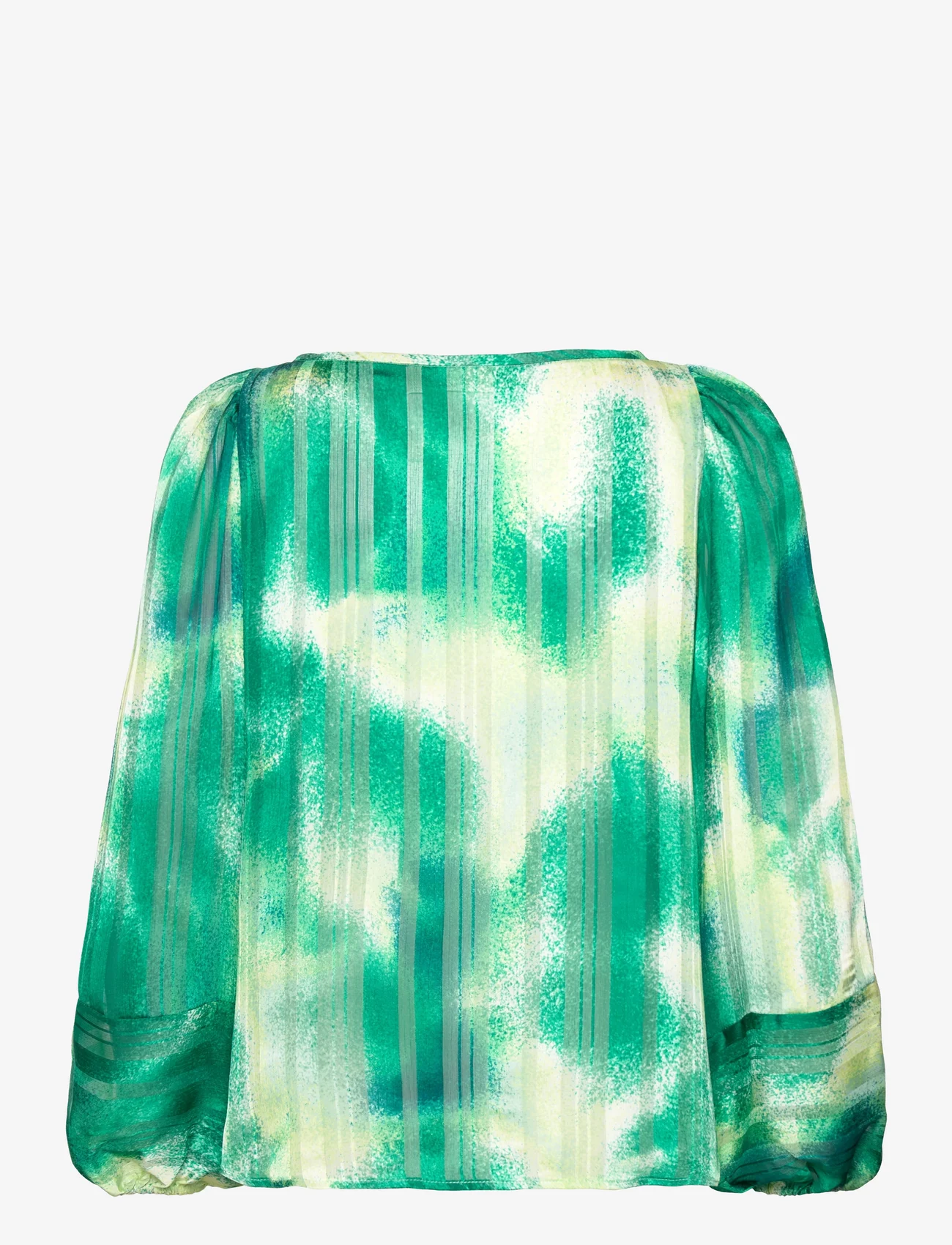 InWear - HimariIW Blouse - long-sleeved blouses - green art splash - 1