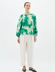 InWear - HimariIW Blouse - long-sleeved blouses - green art splash - 3