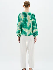 InWear - HimariIW Blouse - long-sleeved blouses - green art splash - 4