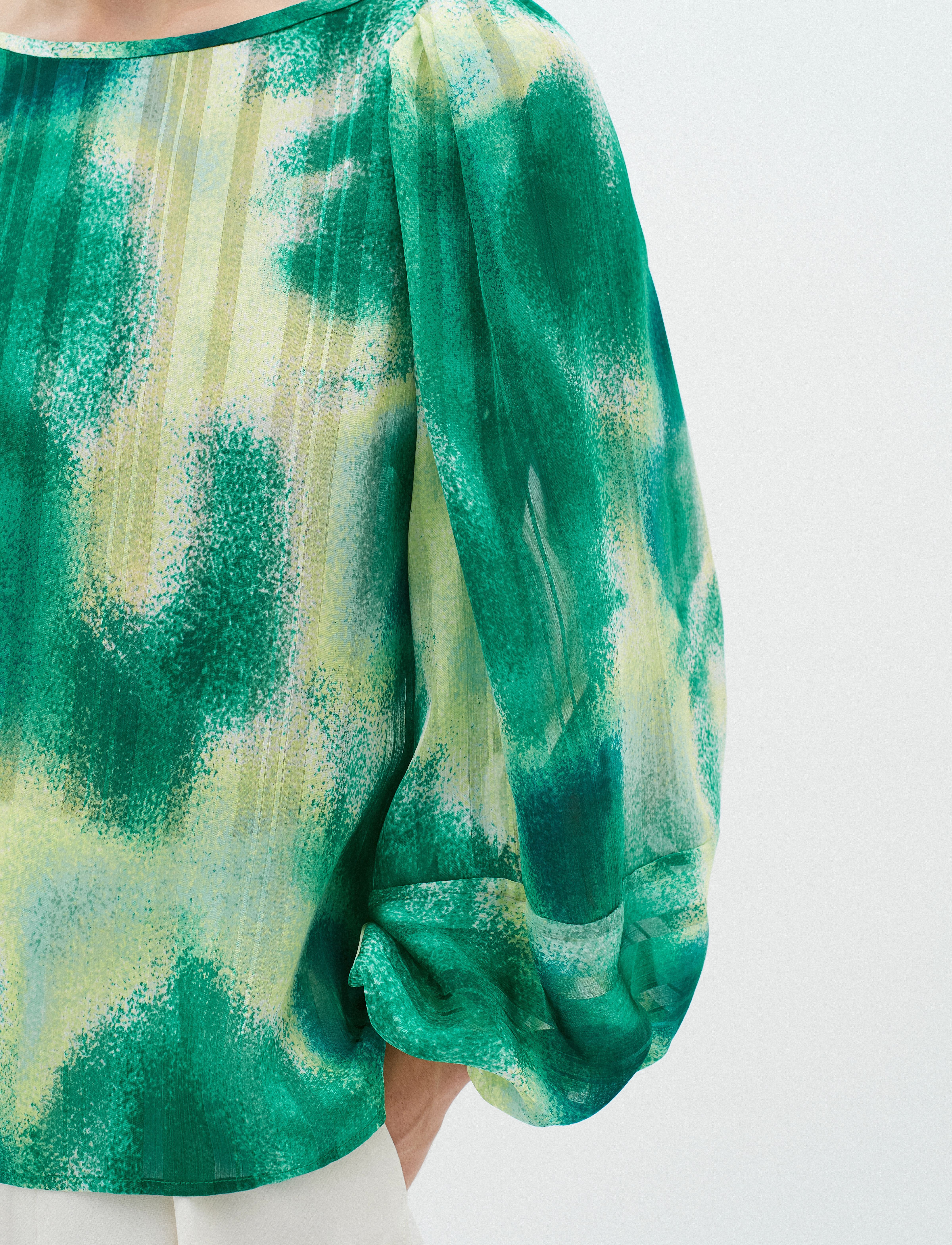 InWear - HimariIW Blouse - langärmlige blusen - green art splash - 5