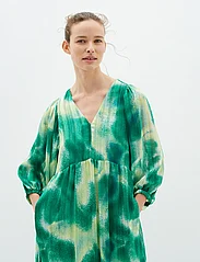 InWear - HimariIW Dress - midiklänningar - green art splash - 2