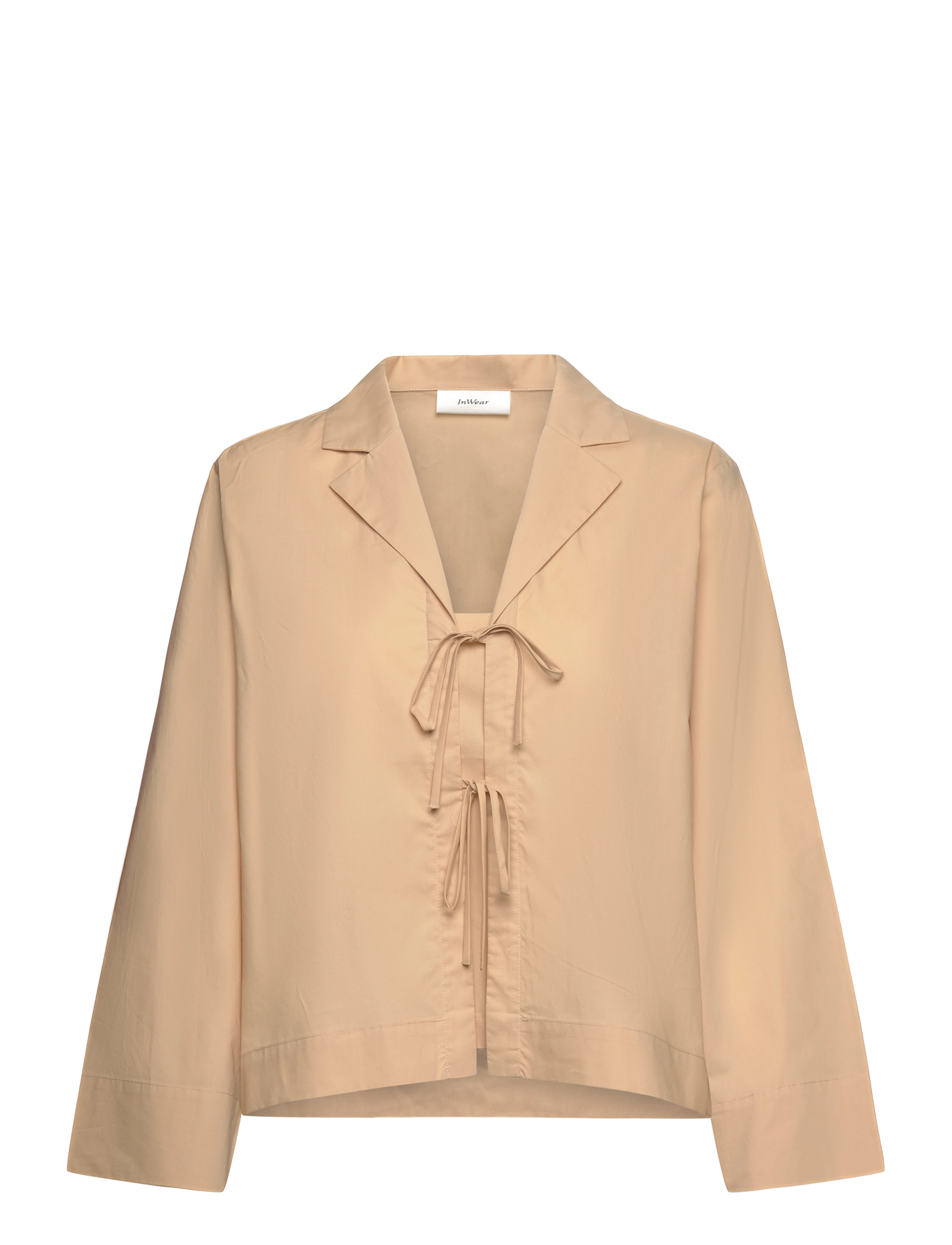 InWear HelveIW Cropped Shirt - Hemden - ALABASTER / beige
