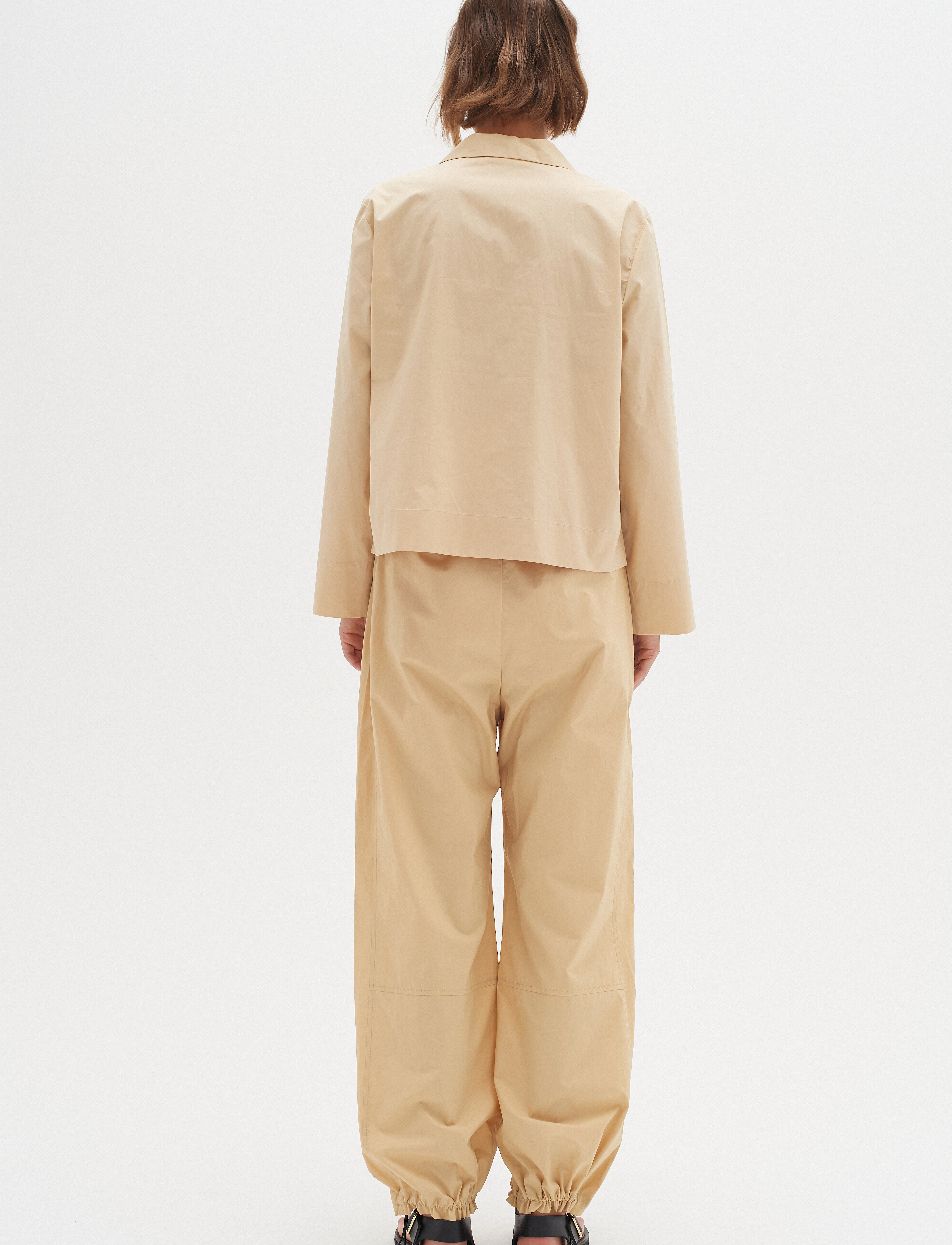 InWear - HelveIW Cropped Shirt - langærmede skjorter - alabaster - 4
