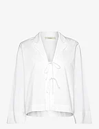 HelveIW Cropped Shirt - PURE WHITE