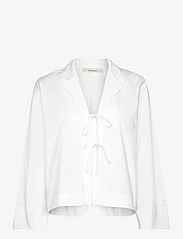 InWear - HelveIW Cropped Shirt - long-sleeved shirts - pure white - 0