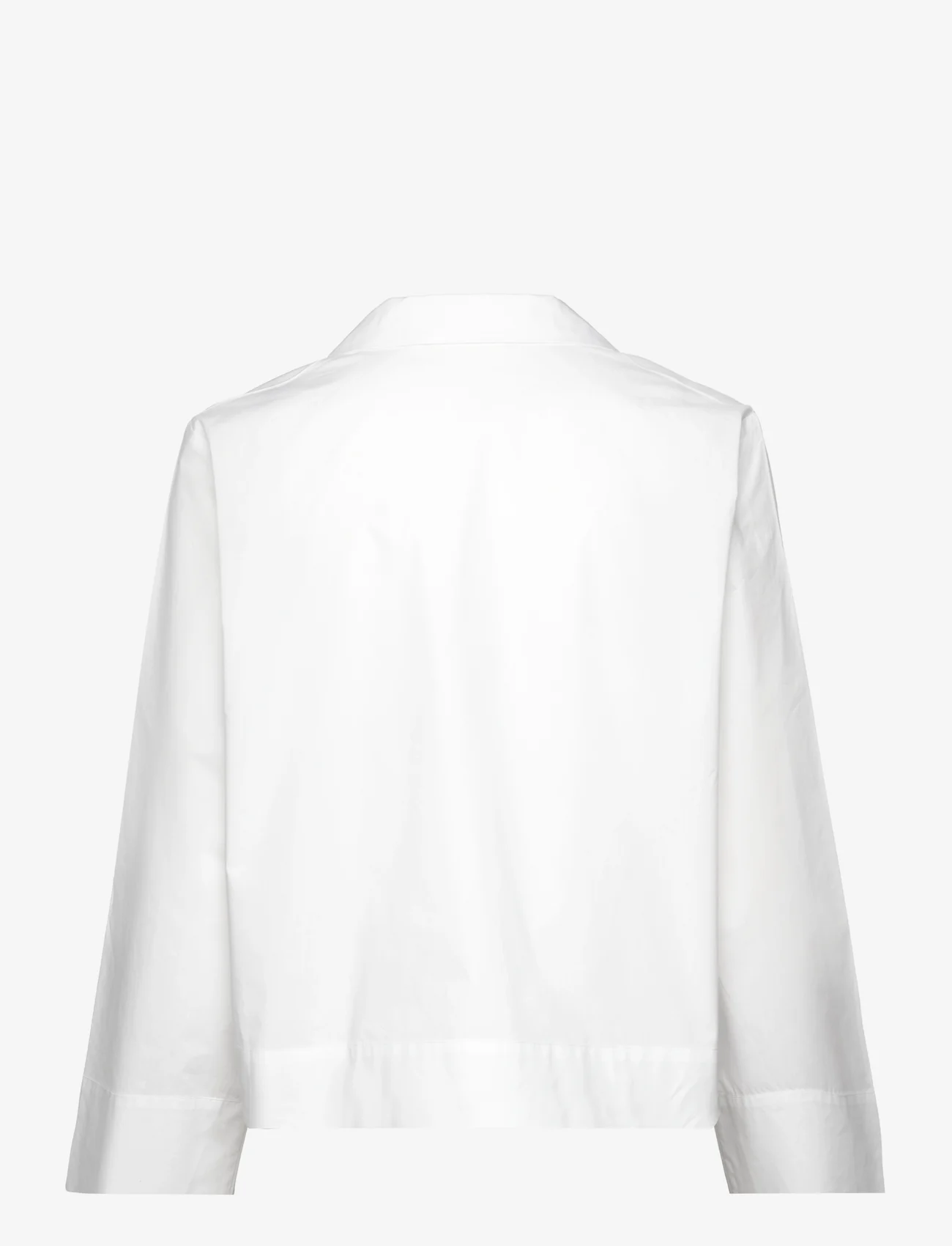 InWear - HelveIW Cropped Shirt - langærmede skjorter - pure white - 1