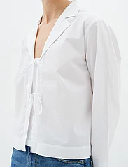 InWear - HelveIW Cropped Shirt - langermede skjorter - pure white - 6