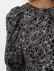 InWear - HarperIW Blouse - langärmlige blusen - black cable flower - 5