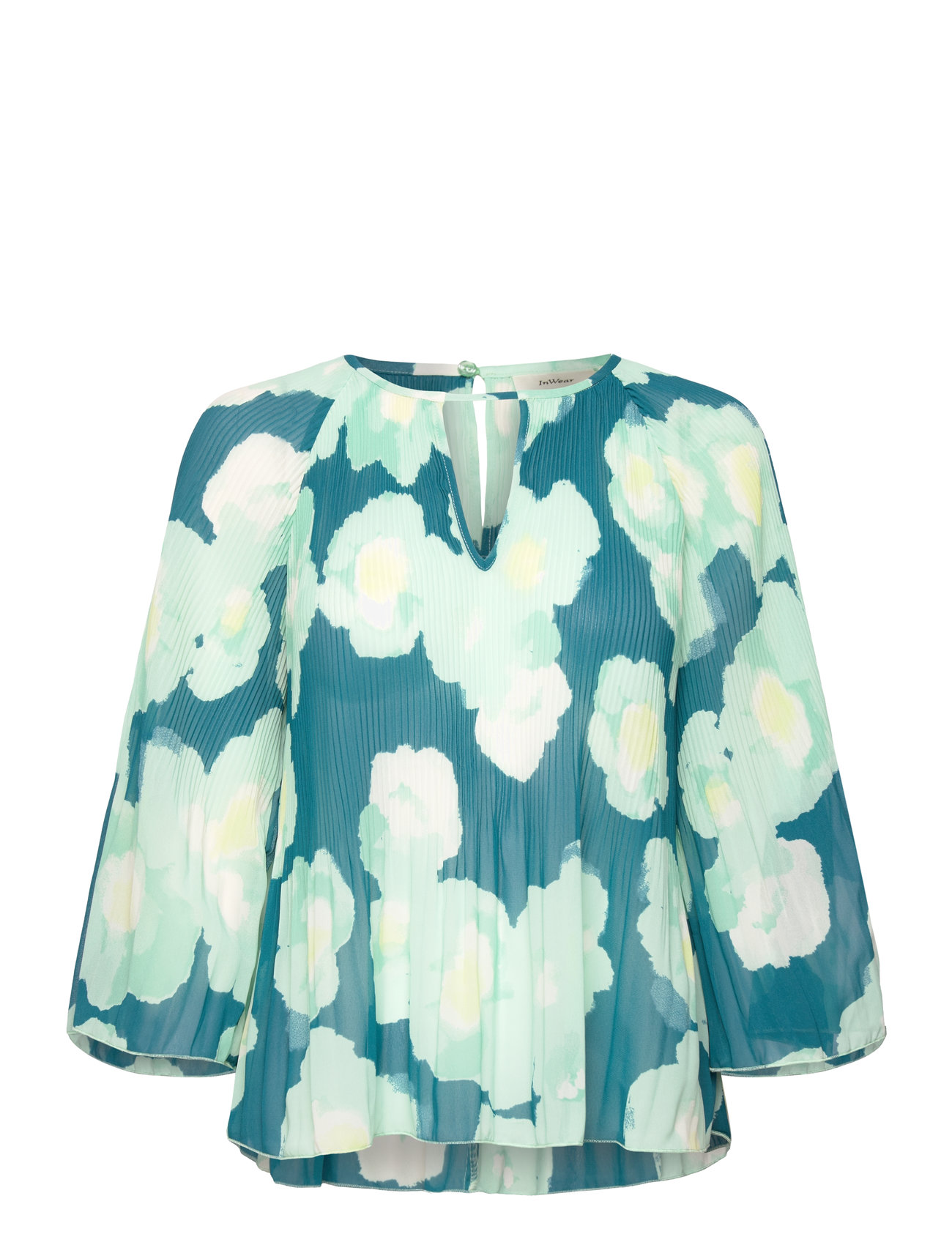 InWear - HendraIW Blouse - langærmede bluser - green poetic flower - 1