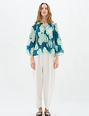 InWear - HendraIW Blouse - long-sleeved blouses - green poetic flower - 3