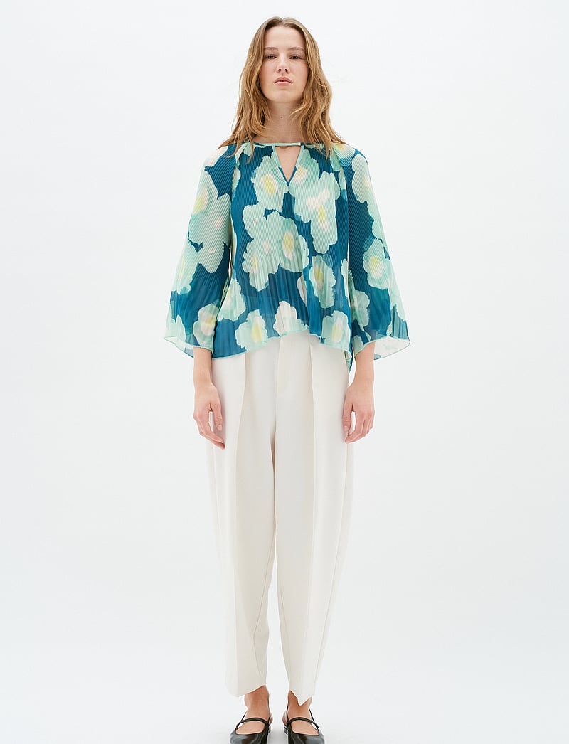 InWear - HendraIW Blouse - langærmede bluser - green poetic flower - 3