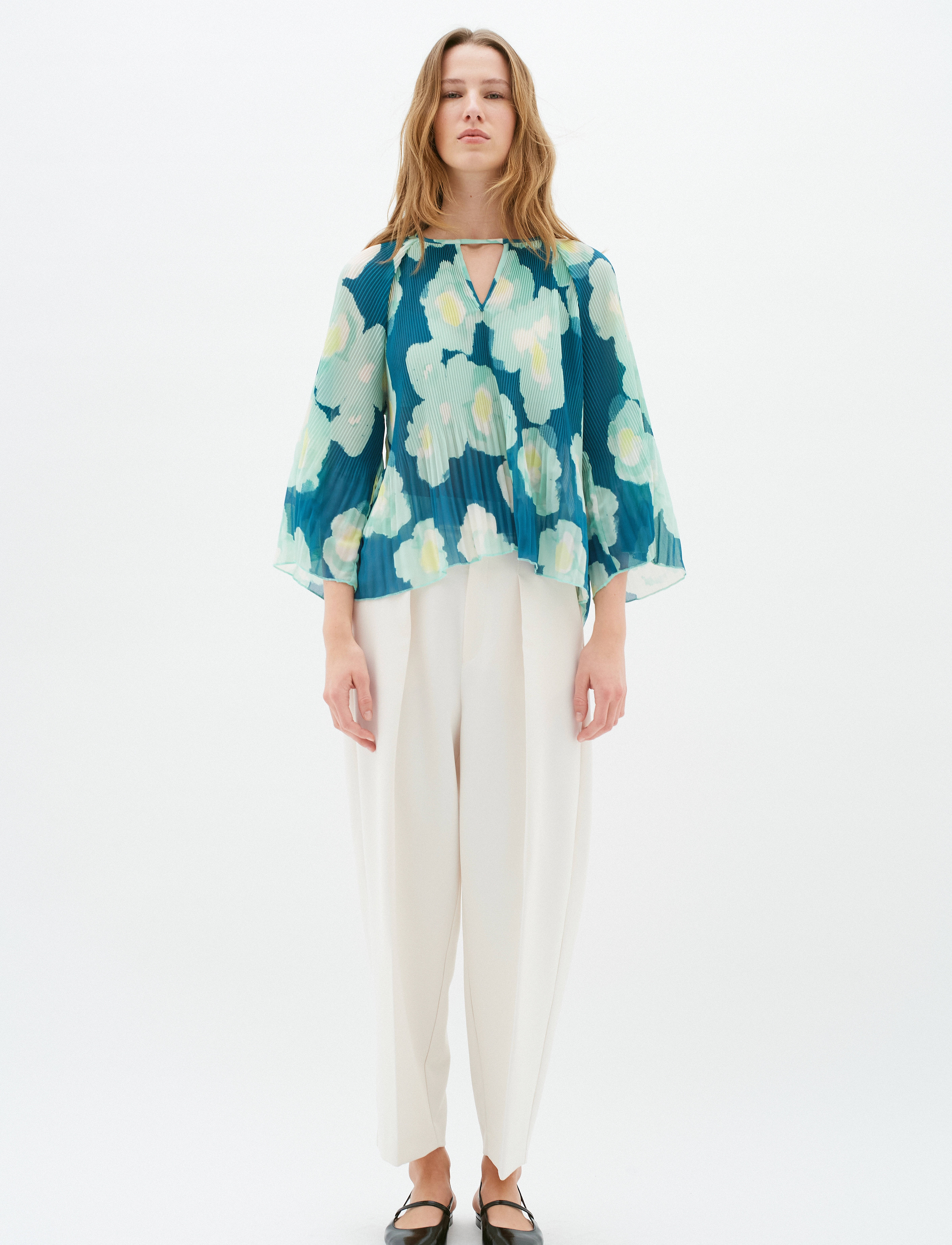 InWear - HendraIW Blouse - langærmede bluser - green poetic flower - 3