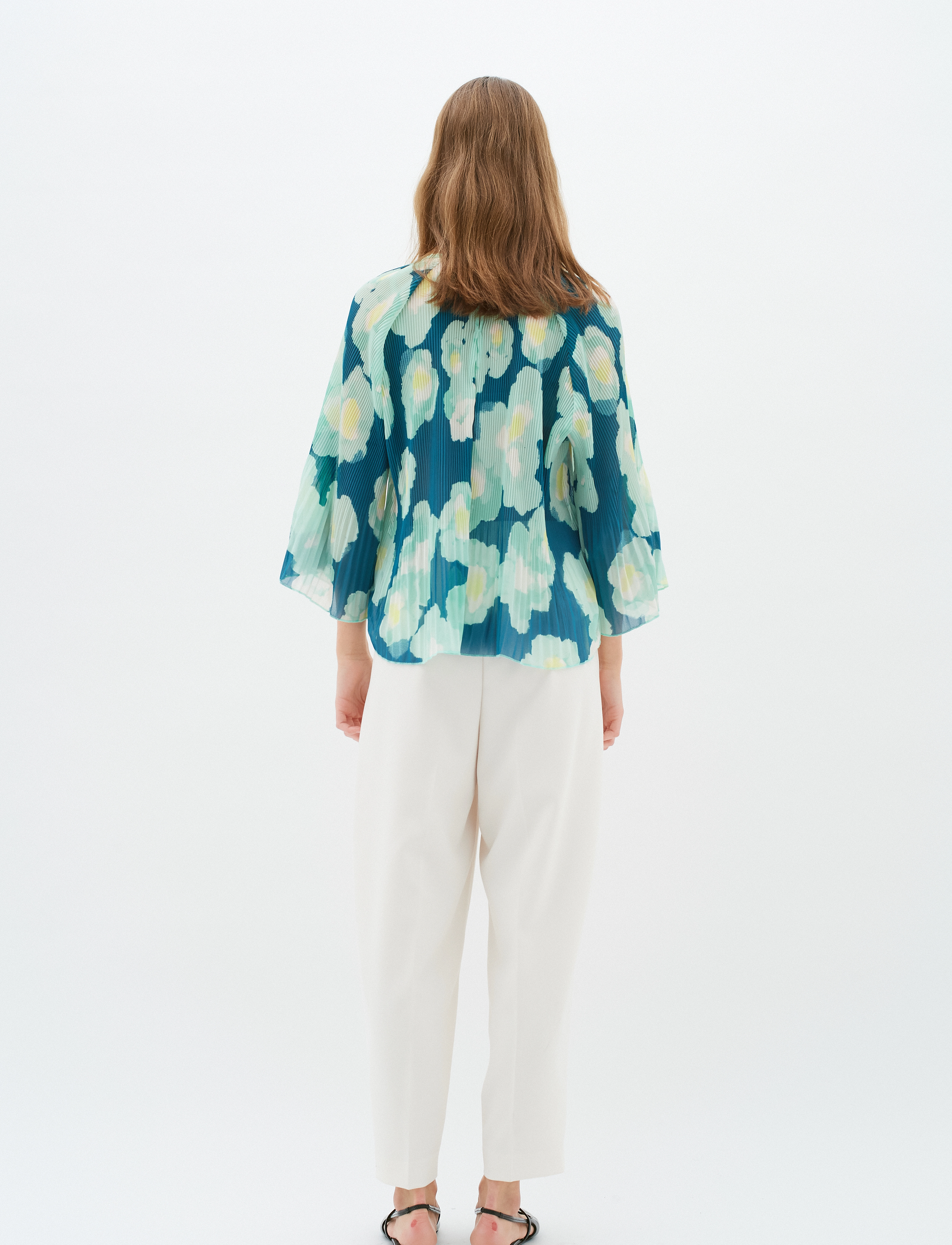 InWear - HendraIW Blouse - langærmede bluser - green poetic flower - 4