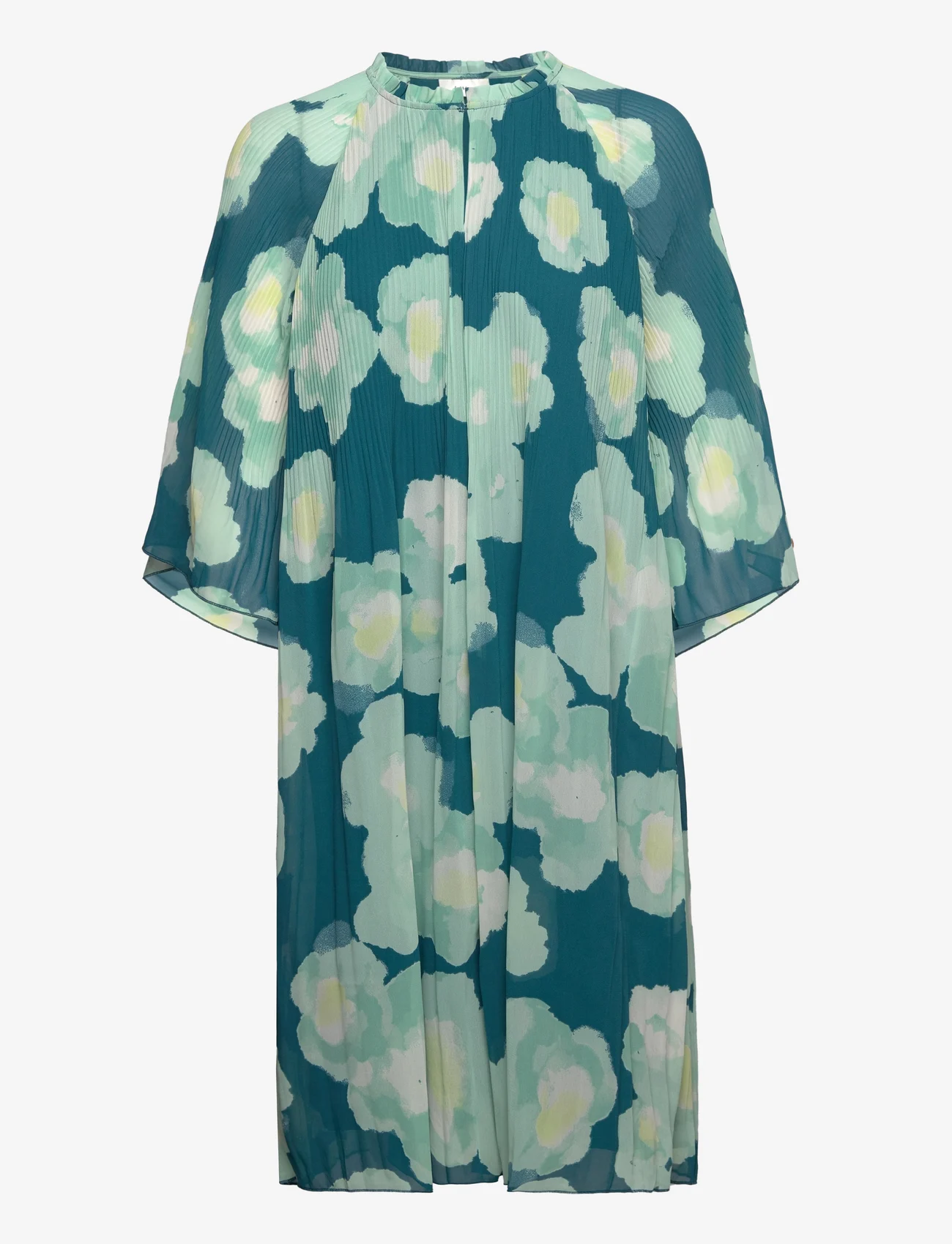 InWear - HendraIW Dress - vidutinio ilgio suknelės - green poetic flower - 0
