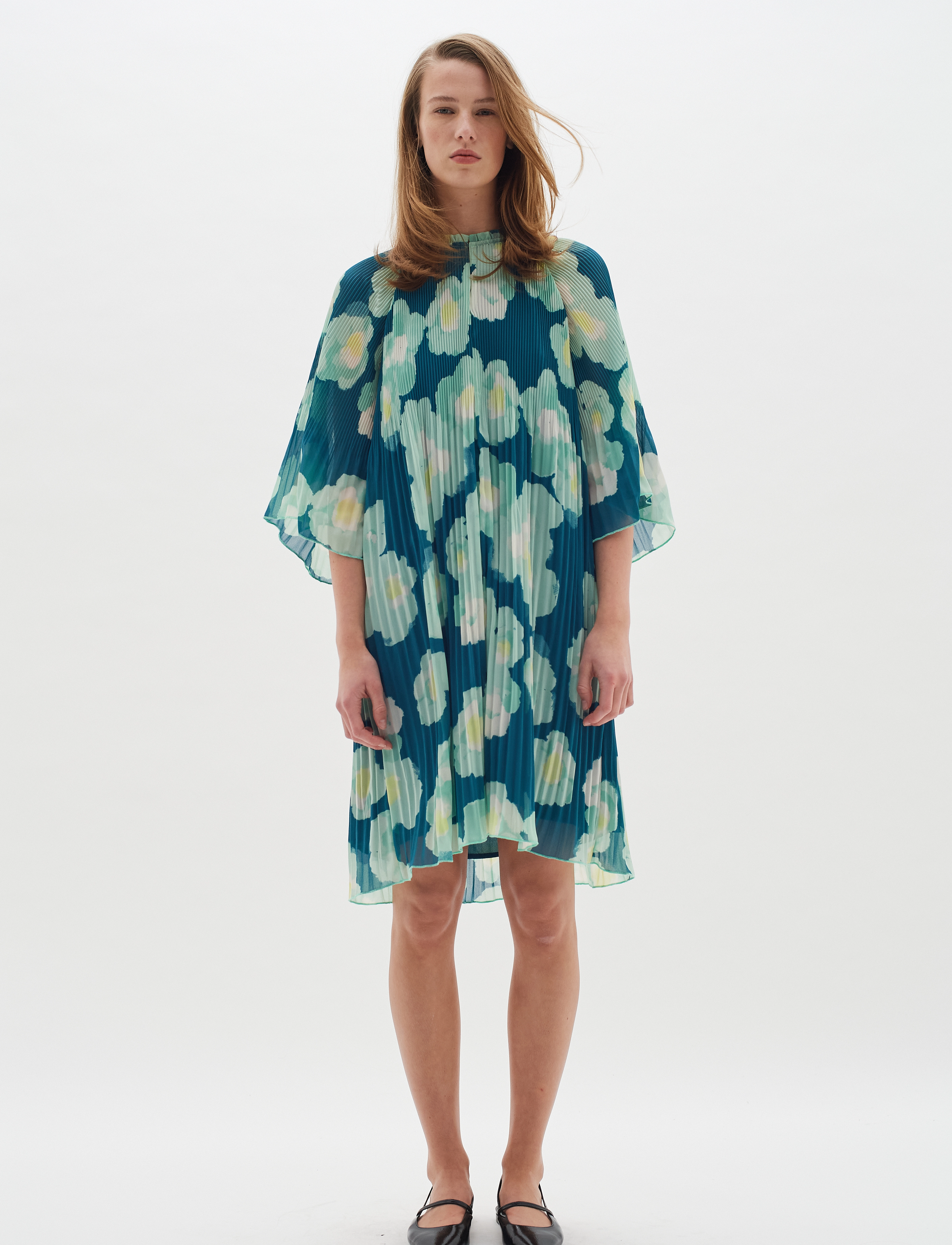 InWear - HendraIW Dress - midi kjoler - green poetic flower - 3