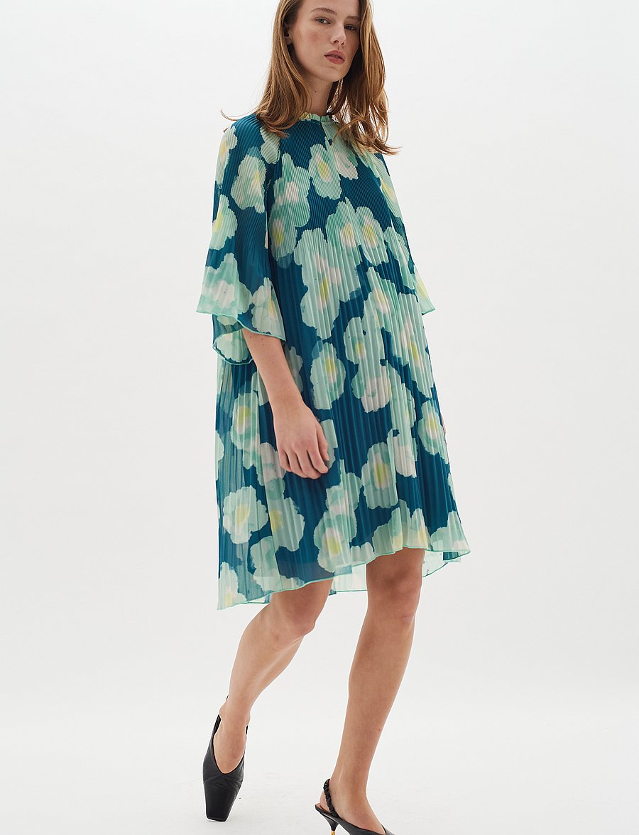 InWear - HendraIW Dress - midikleider - green poetic flower - 4