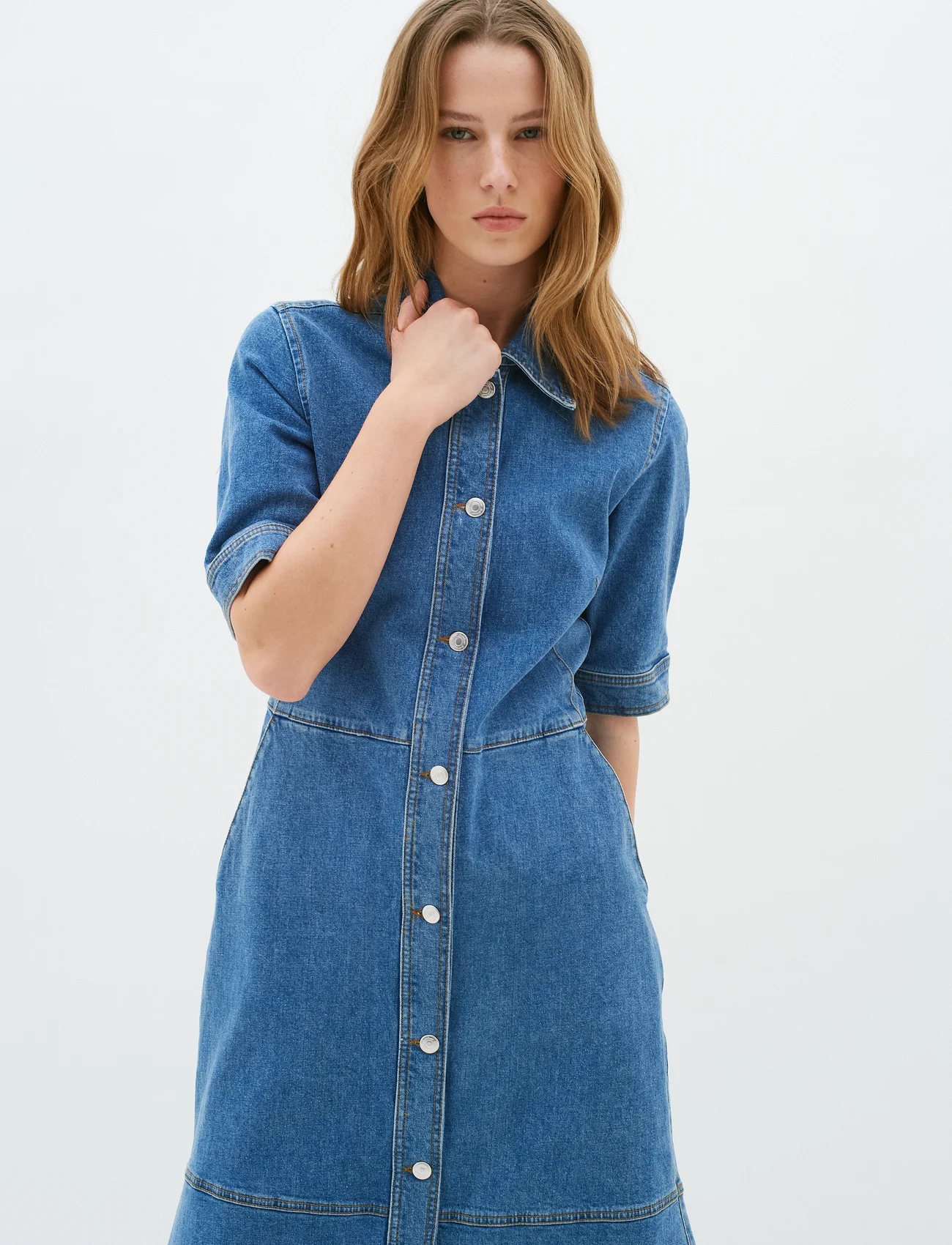 InWear - PheifferIW Dress - džinsa kleitas - medium blue - 1