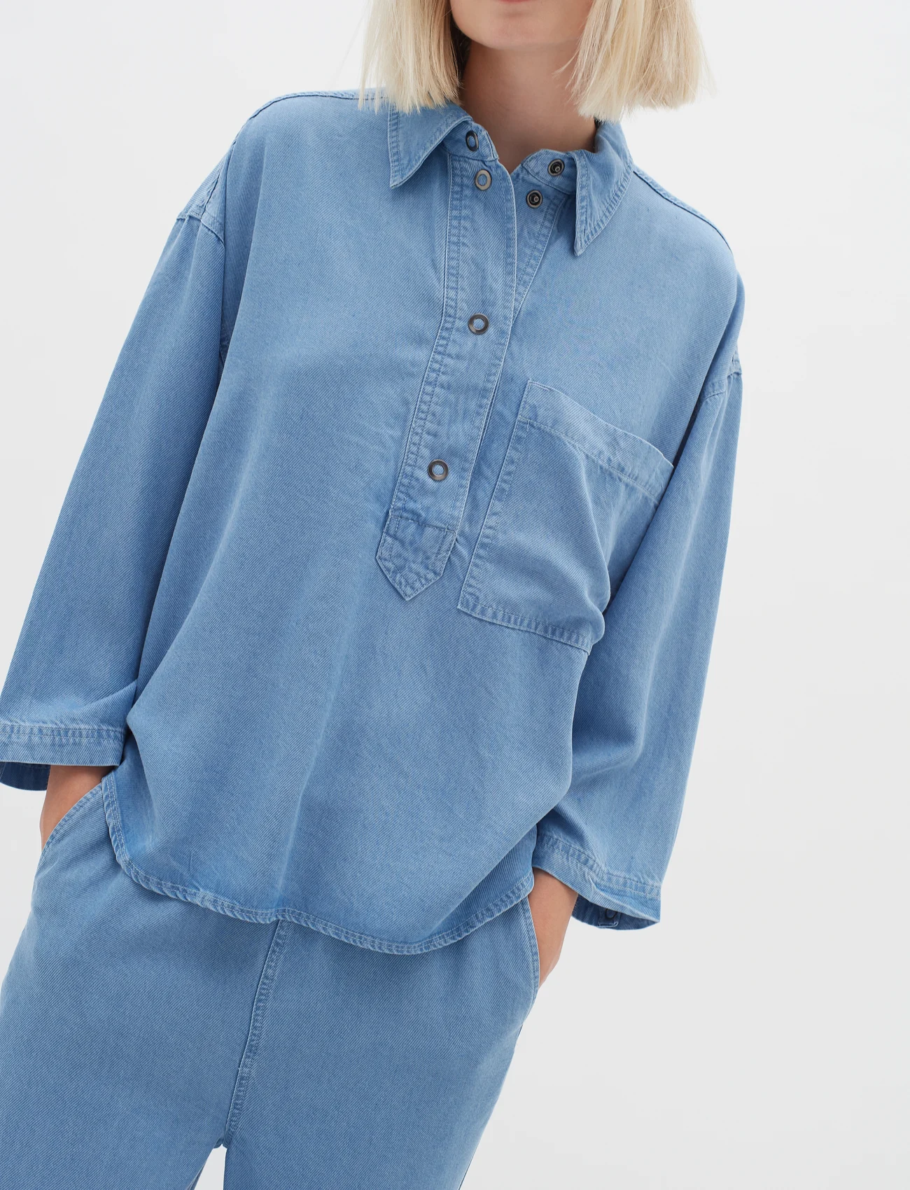 InWear - PhilipaIW Shirt - džinsa krekli - light blue denim - 0