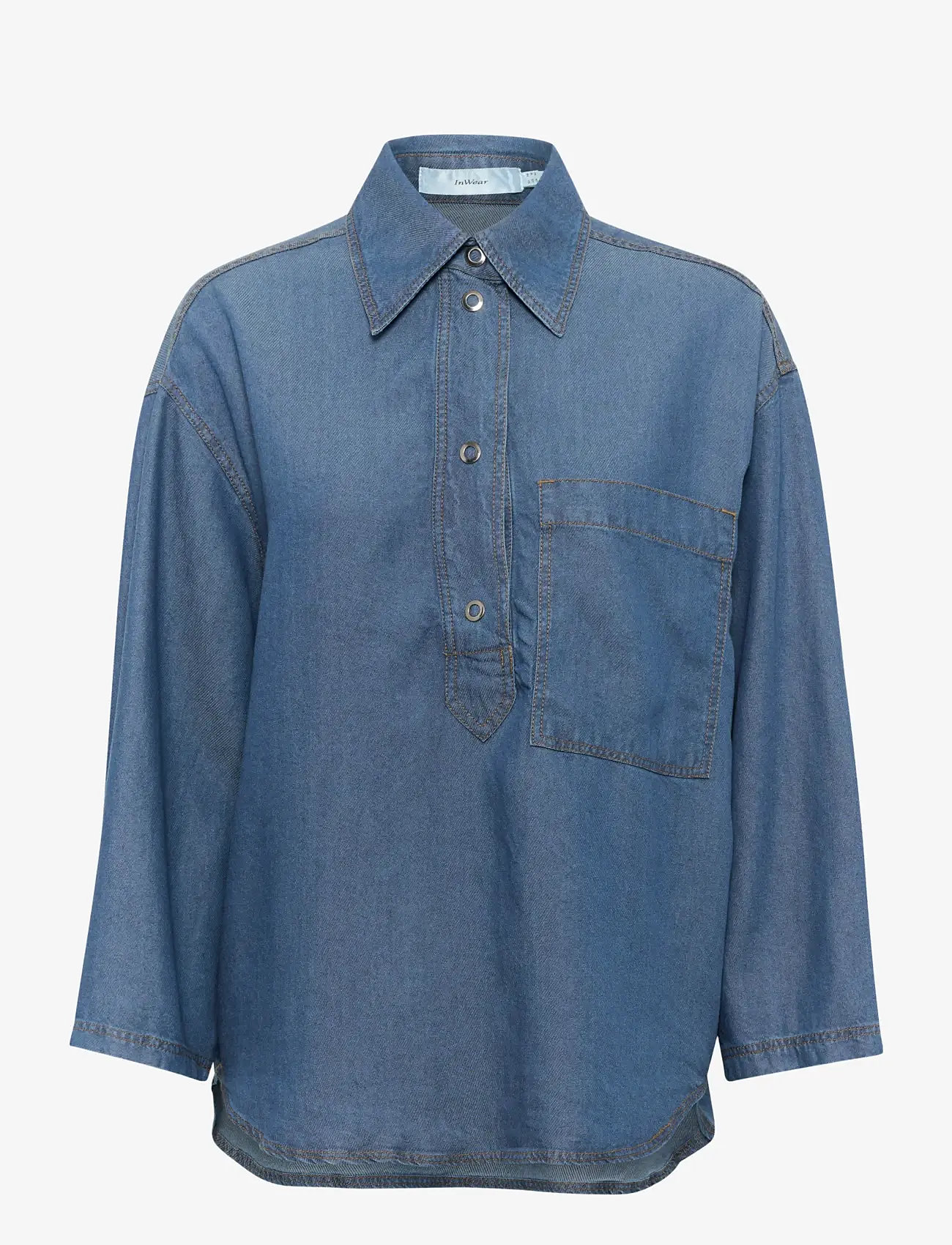 InWear - PhilipaIW Shirt - jeansblouses - medium blue - 1