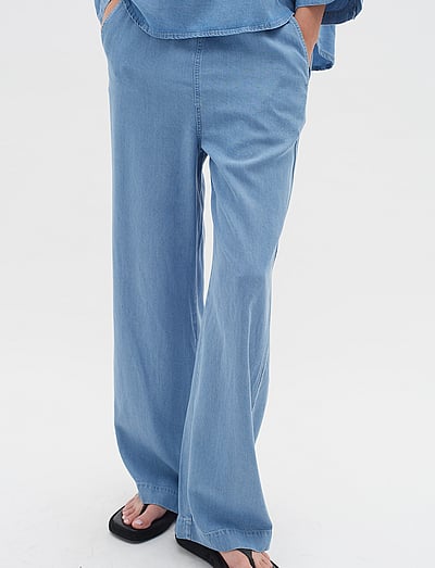 InWear PhilipaIW Pant - Laia säärega püksid - LIGHT BLUE DENIM / blue
