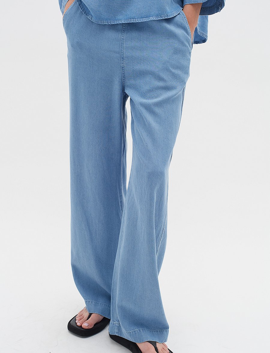 InWear - PhilipaIW Pant - vida byxor - light blue denim - 0