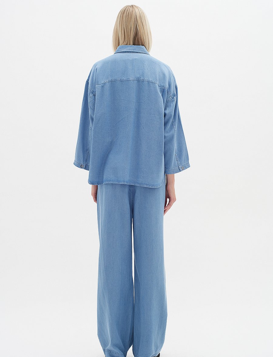 InWear - PhilipaIW Pant - vida byxor - light blue denim - 4