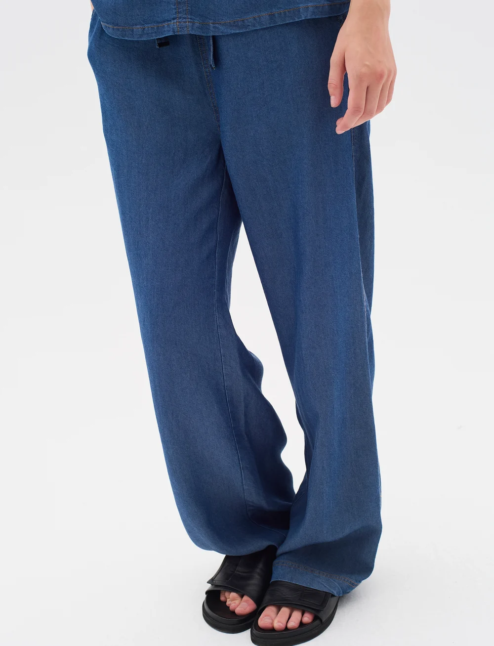 InWear - PhilipaIW Pant - vida byxor - medium blue - 0