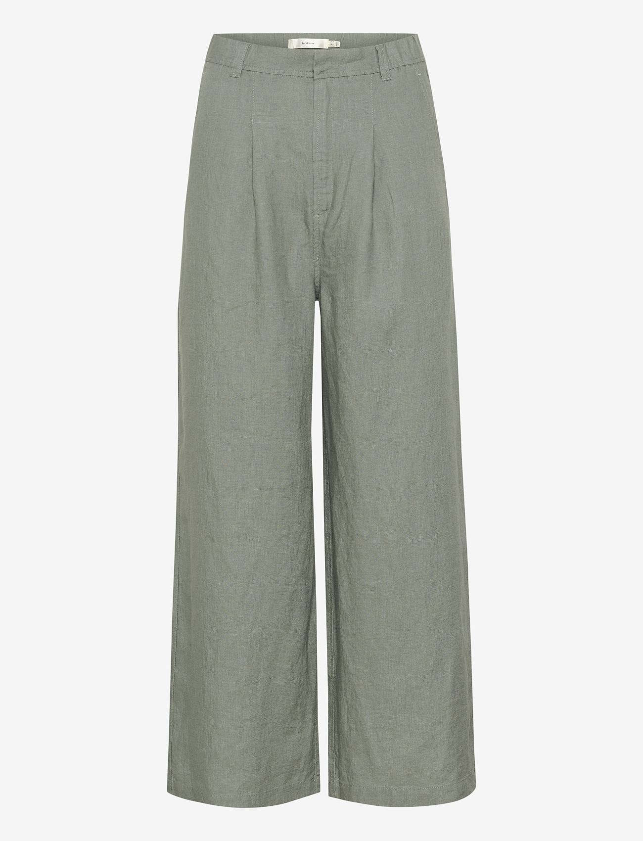 InWear - PegIW Pants - linen trousers - agave green - 0