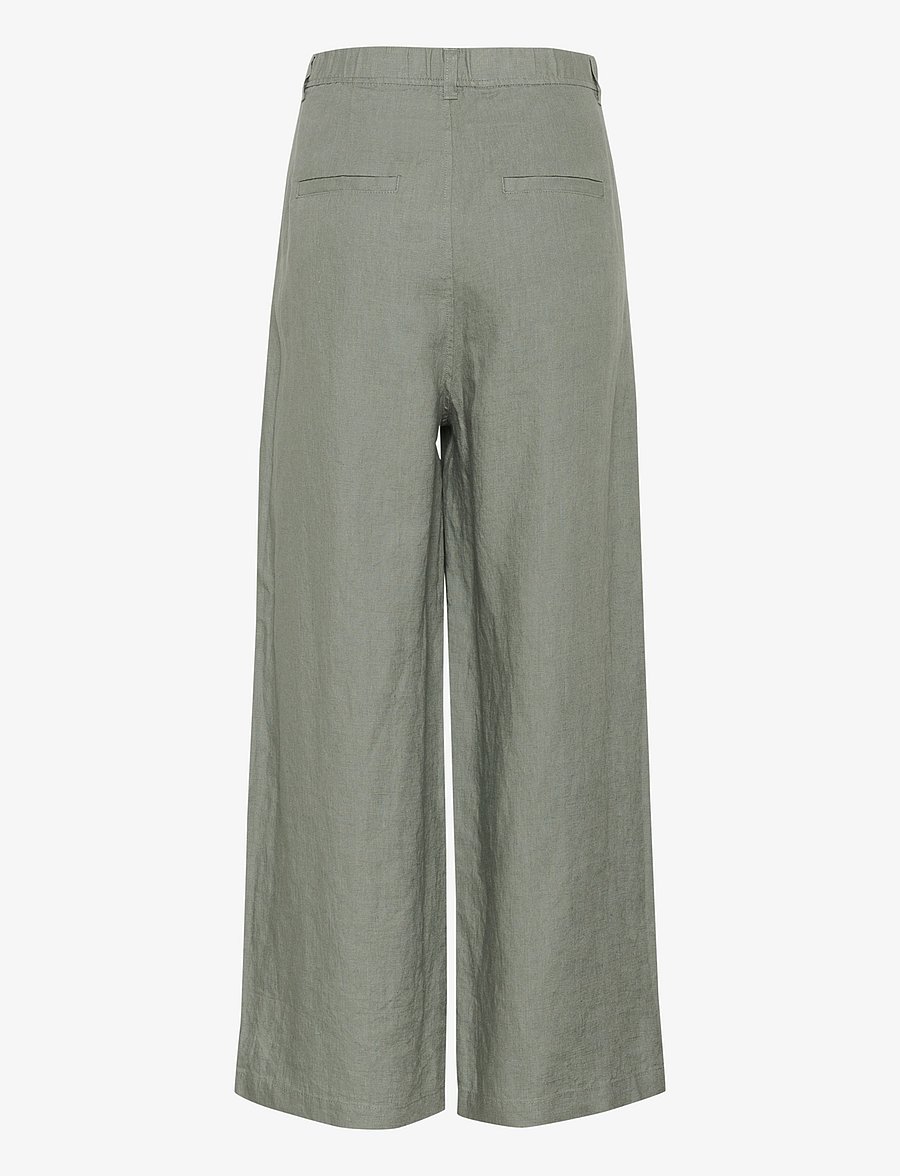 InWear - PegIW Pants - hørbukser - agave green - 2