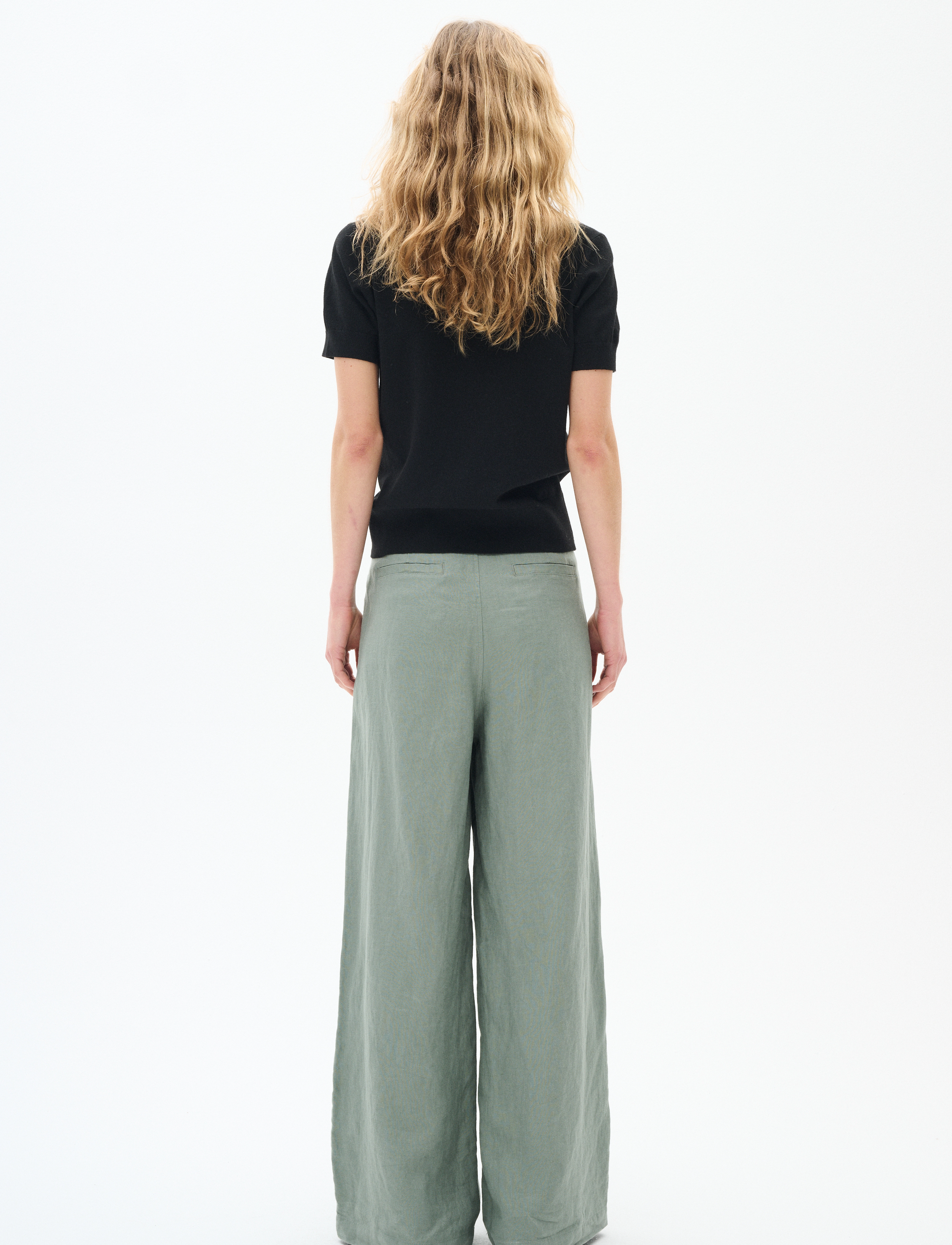 InWear - PegIW Pants - hørbukser - agave green - 4