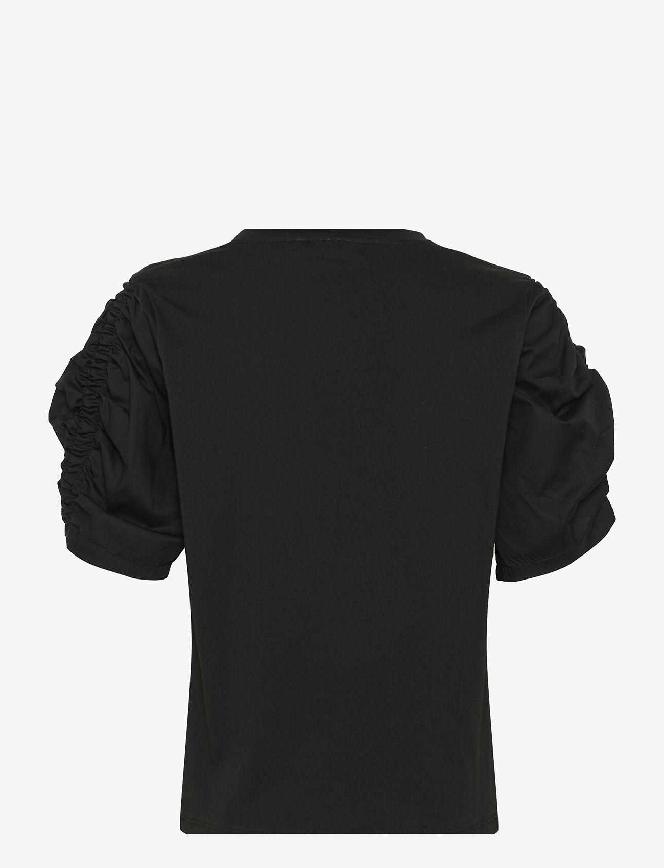 InWear - PayanaIW woven trim Tshirt - t-shirts - black - 2