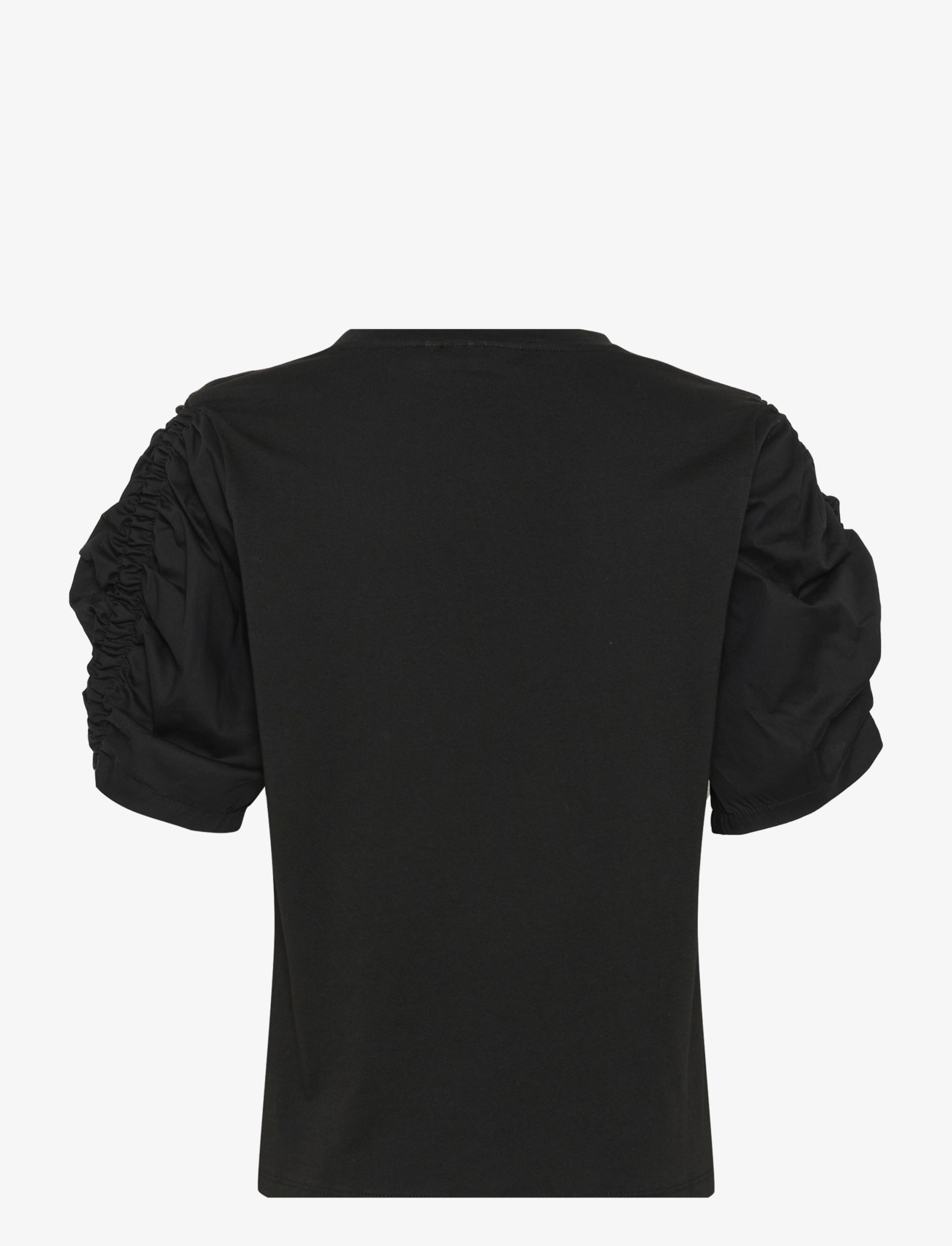InWear - PayanaIW woven trim Tshirt - t-shirts - black - 2