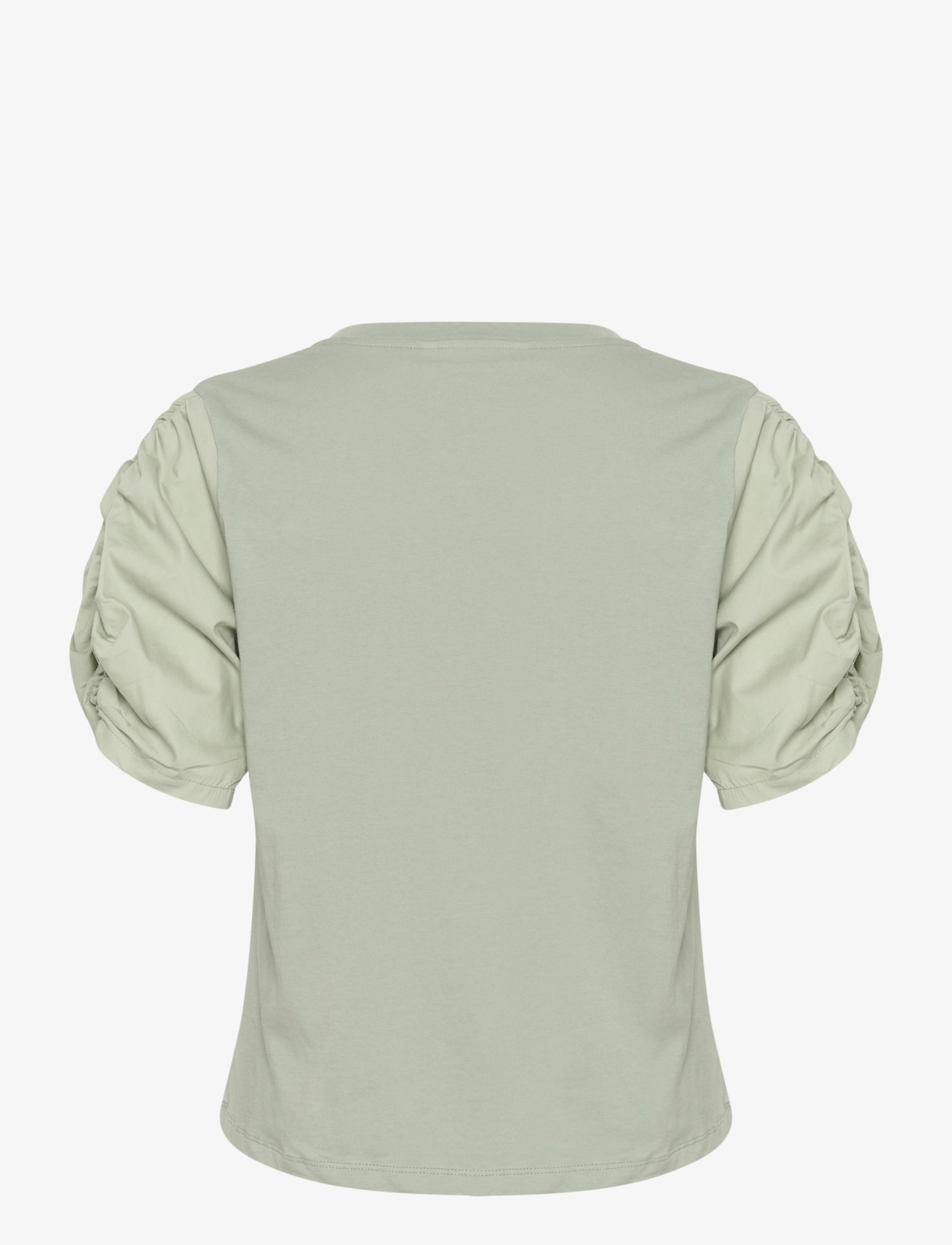 InWear - PayanaIW woven trim Tshirt - t-shirts - desert green - 1