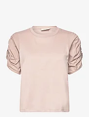 InWear - PayanaIW woven trim Tshirt - t-shirt & tops - dusty blush - 0