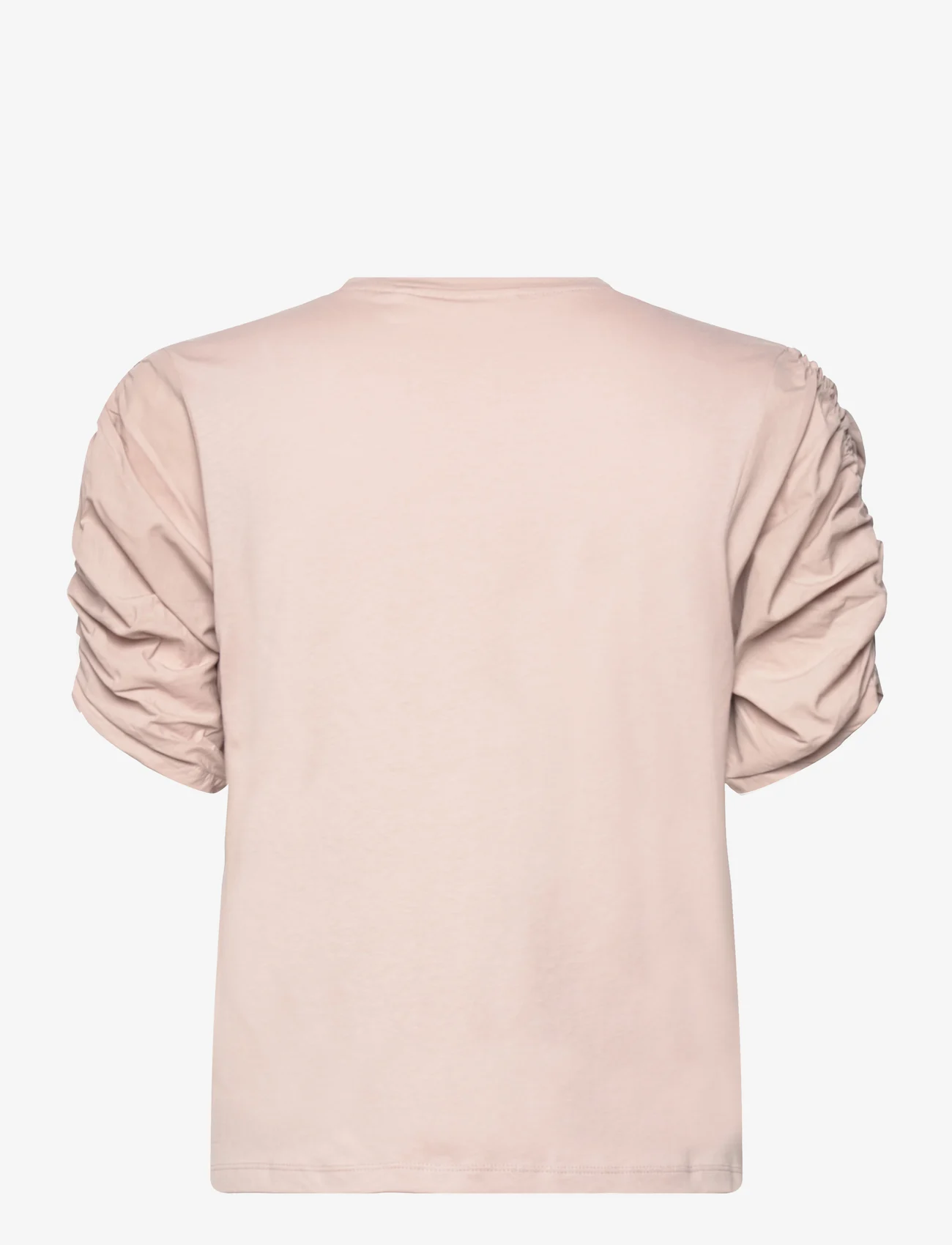 InWear - PayanaIW woven trim Tshirt - t-shirts & tops - dusty blush - 1