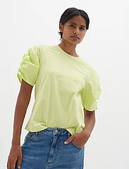 InWear - PayanaIW woven trim Tshirt - t-shirts - lime sorbet - 2