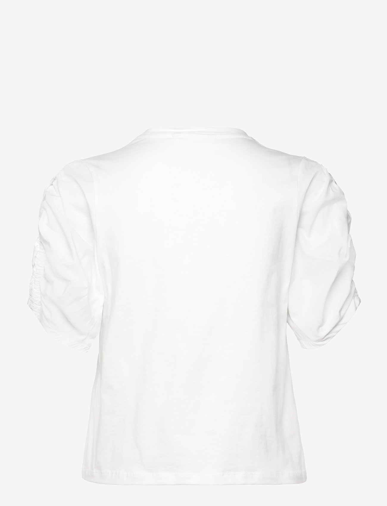 InWear - PayanaIW woven trim Tshirt - t-shirts - pure white - 2