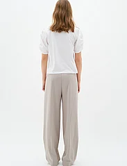 InWear - PayanaIW woven trim Tshirt - t-shirts & tops - pure white - 4