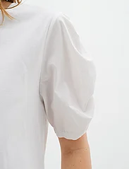 InWear - PayanaIW woven trim Tshirt - t-shirt & tops - pure white - 6