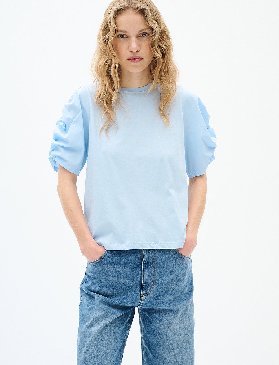 InWear - PayanaIW woven trim Tshirt - t-shirts - windsurfer - 0