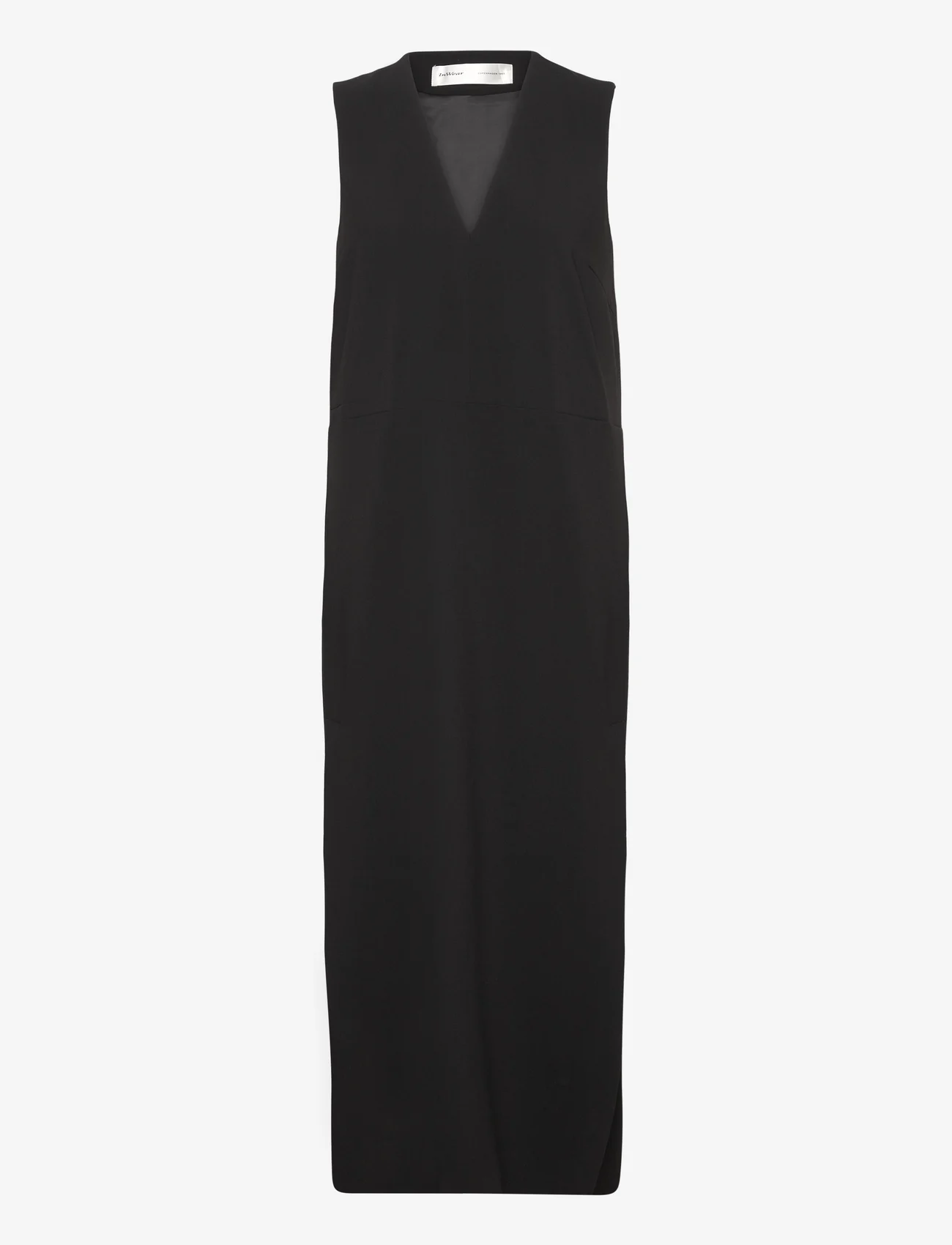 InWear - ZomaIW V-Dress - midi dresses - black - 0