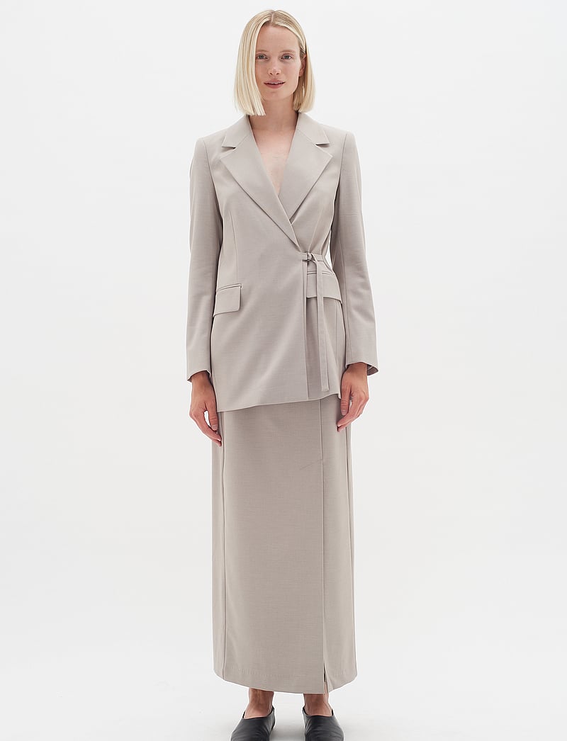InWear - ZaiIW Skirt - midi nederdele - clay melange - 3