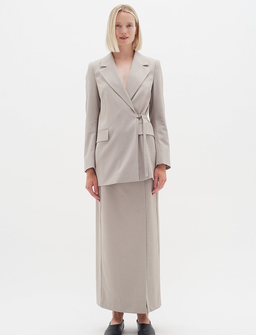 InWear - ZaiIW Skirt - midi kjolar - clay melange - 3