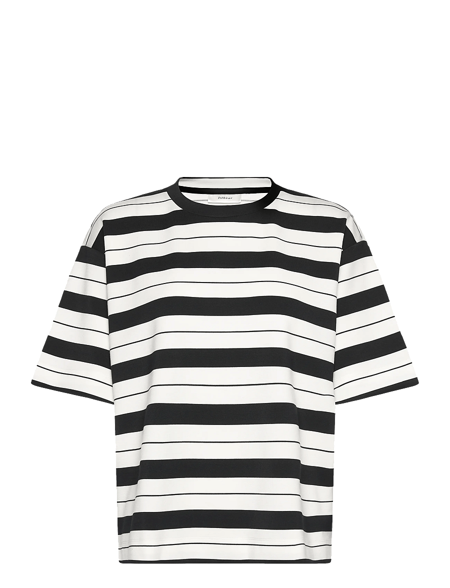 InWear - PannieIW Oversize Tshirt - t-shirts - whisper w/b large stripes - 1