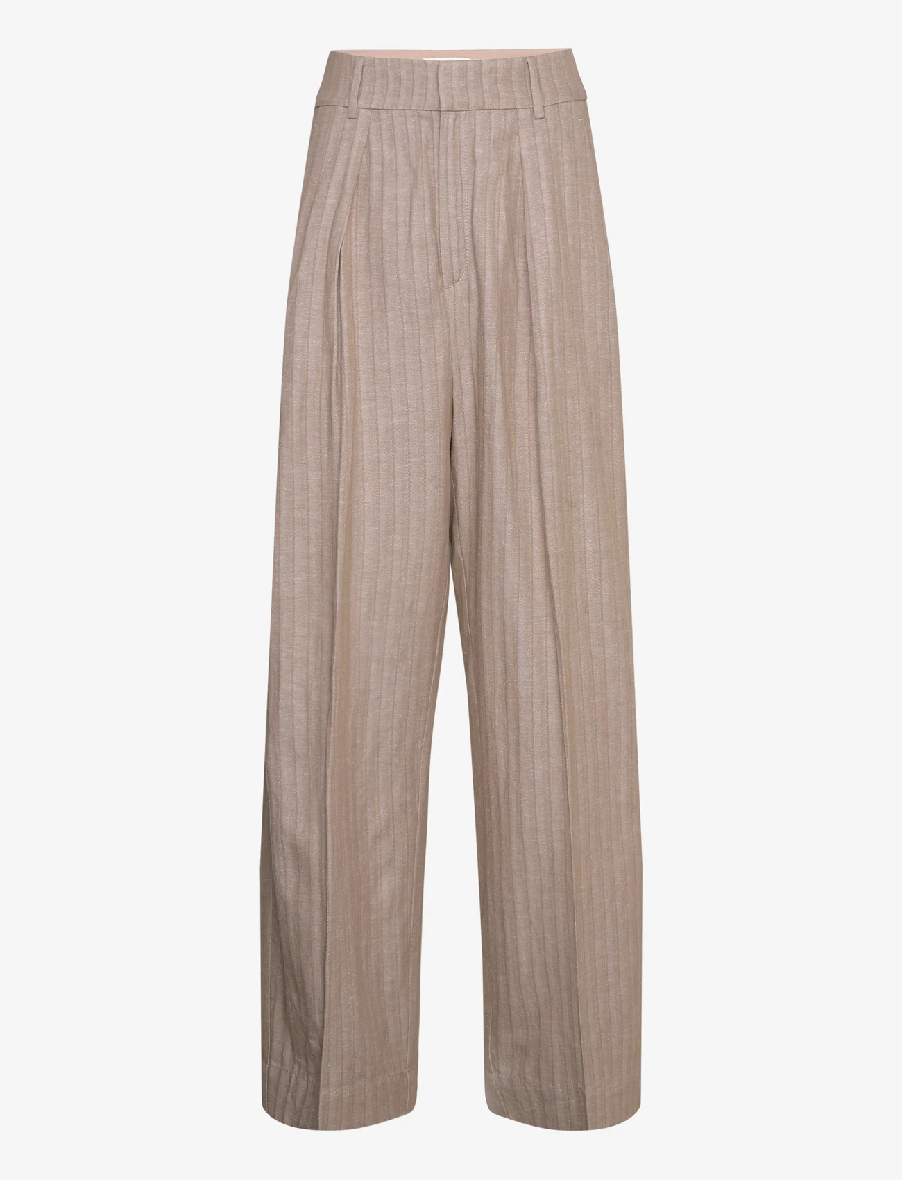 InWear - ZazieIW Wide Pant - linen trousers - clay - 0