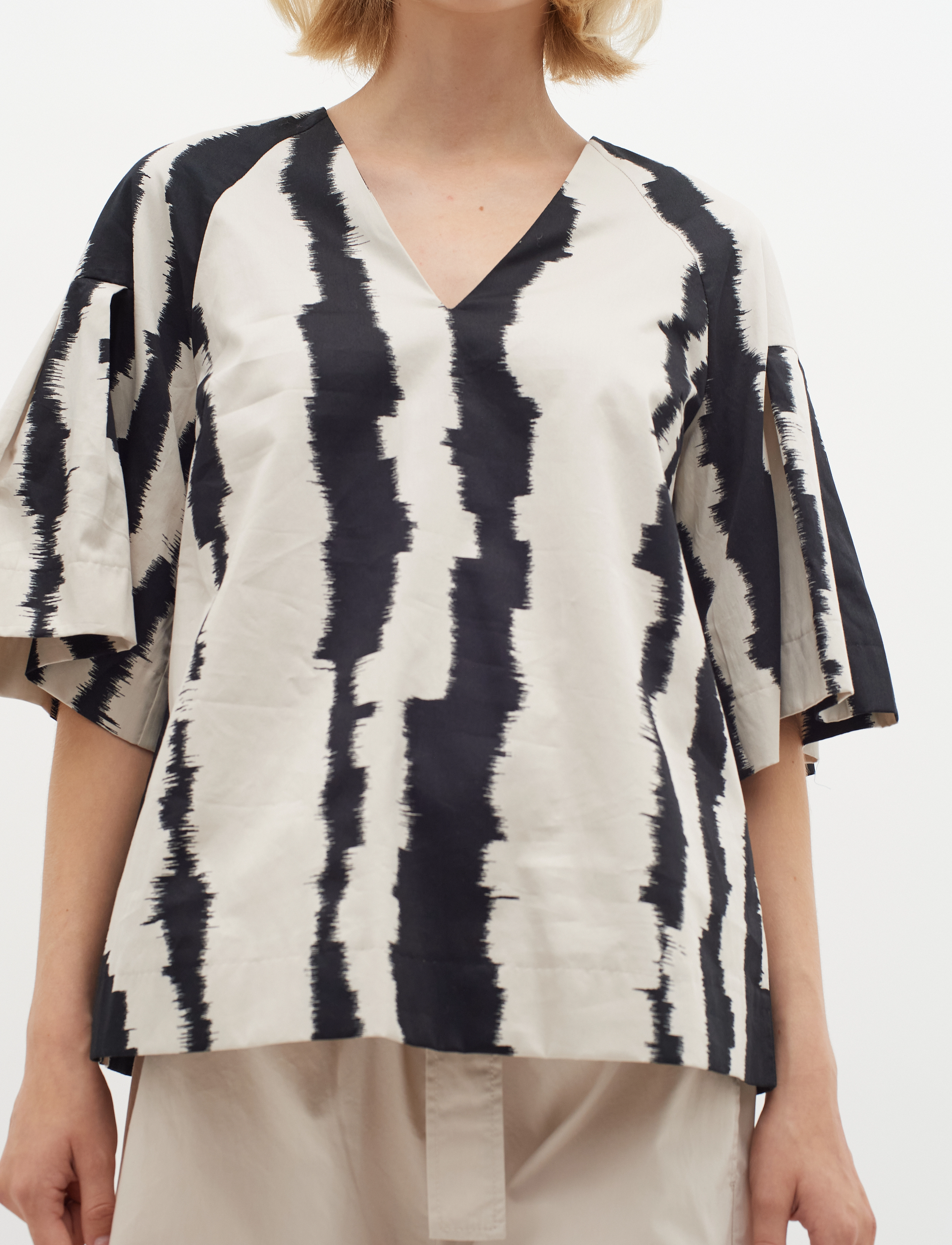 InWear JennyIW Top - Bluser - NON COLOR SCARTCH STRIPES / black