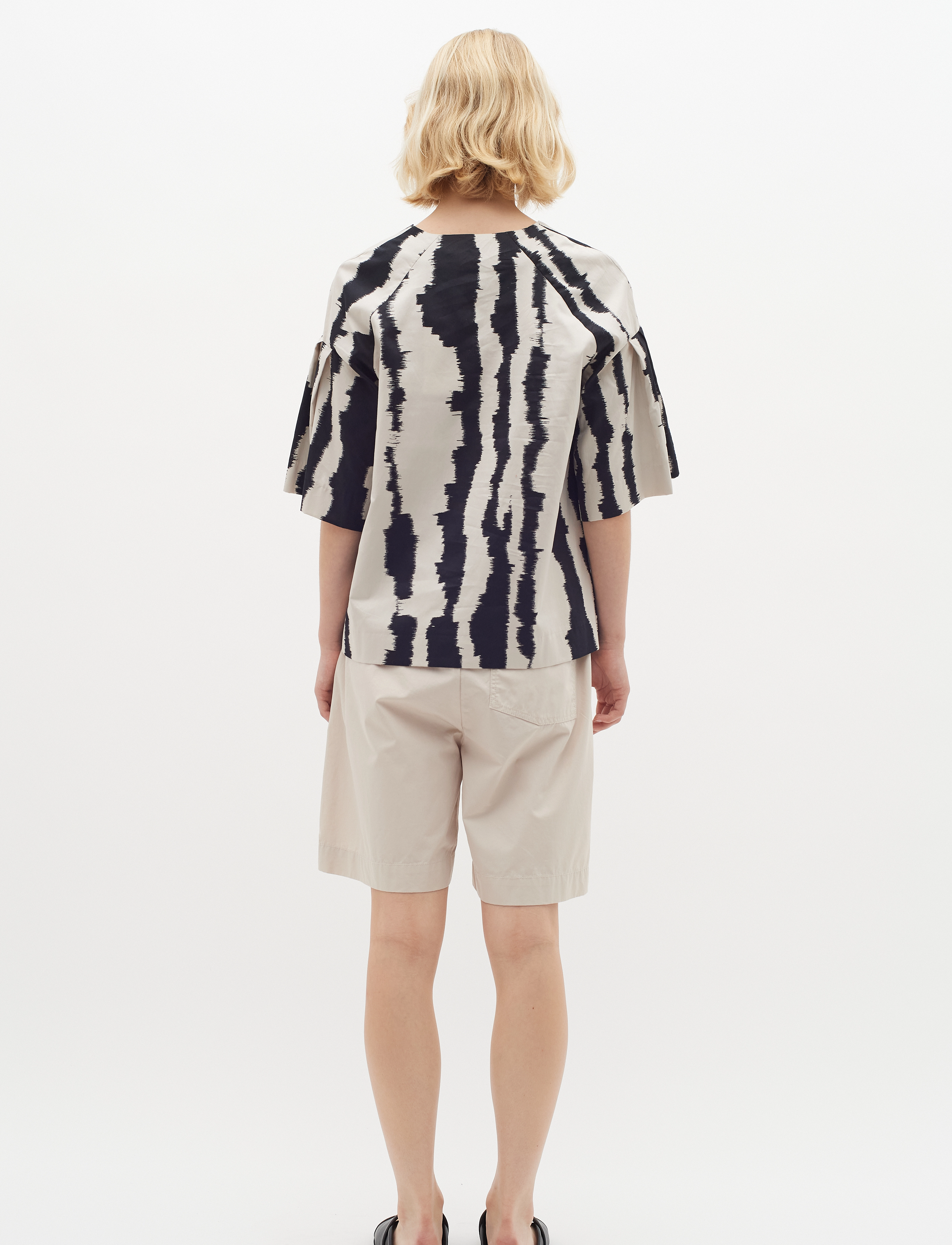 InWear - JennyIW Top - kortærmede bluser - non color scartch stripes - 4