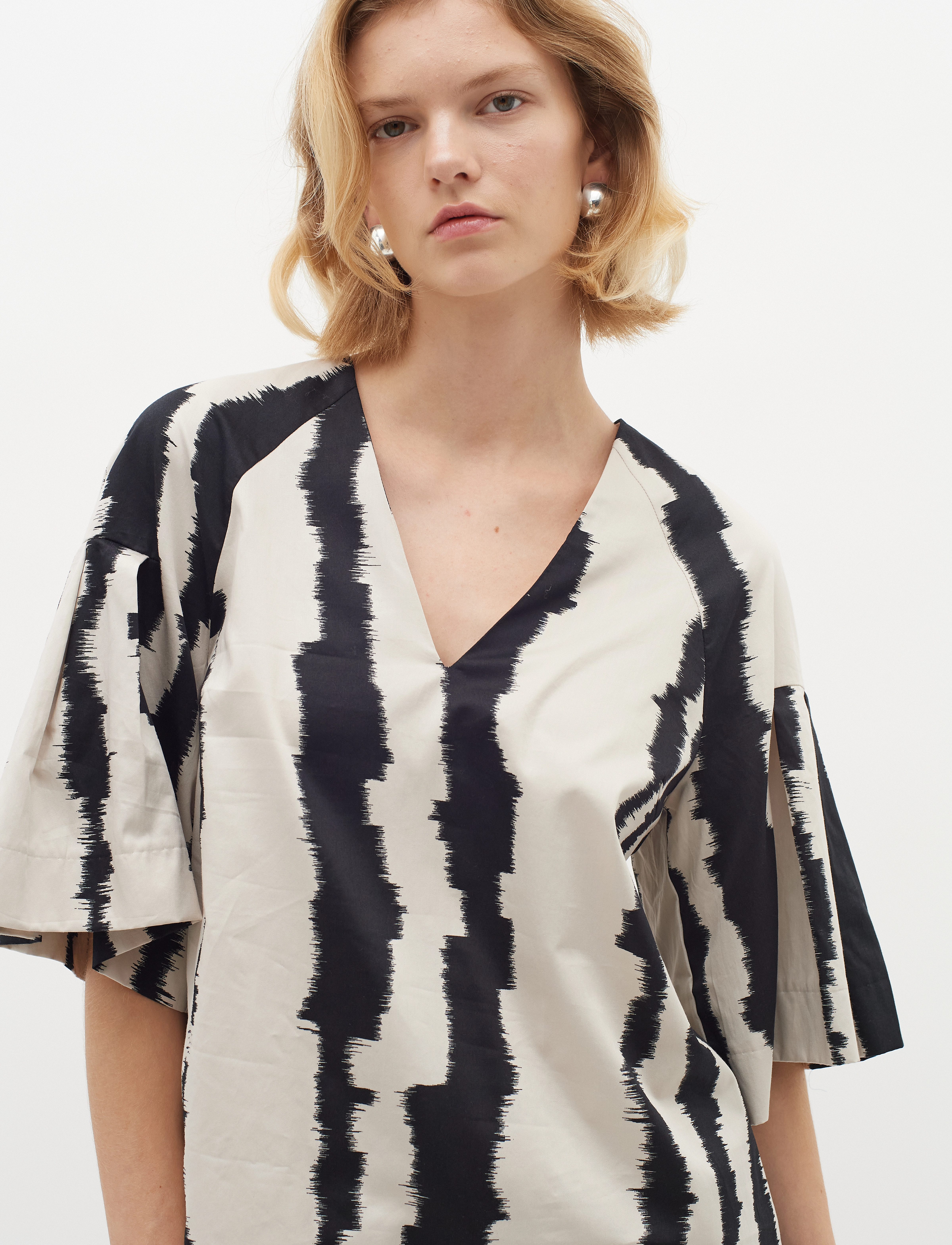 InWear - JennyIW Top - kortærmede bluser - non color scartch stripes - 5